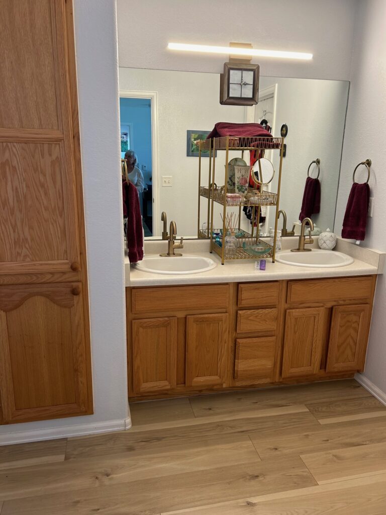 Bathroom before remodel in Montrose Colorado